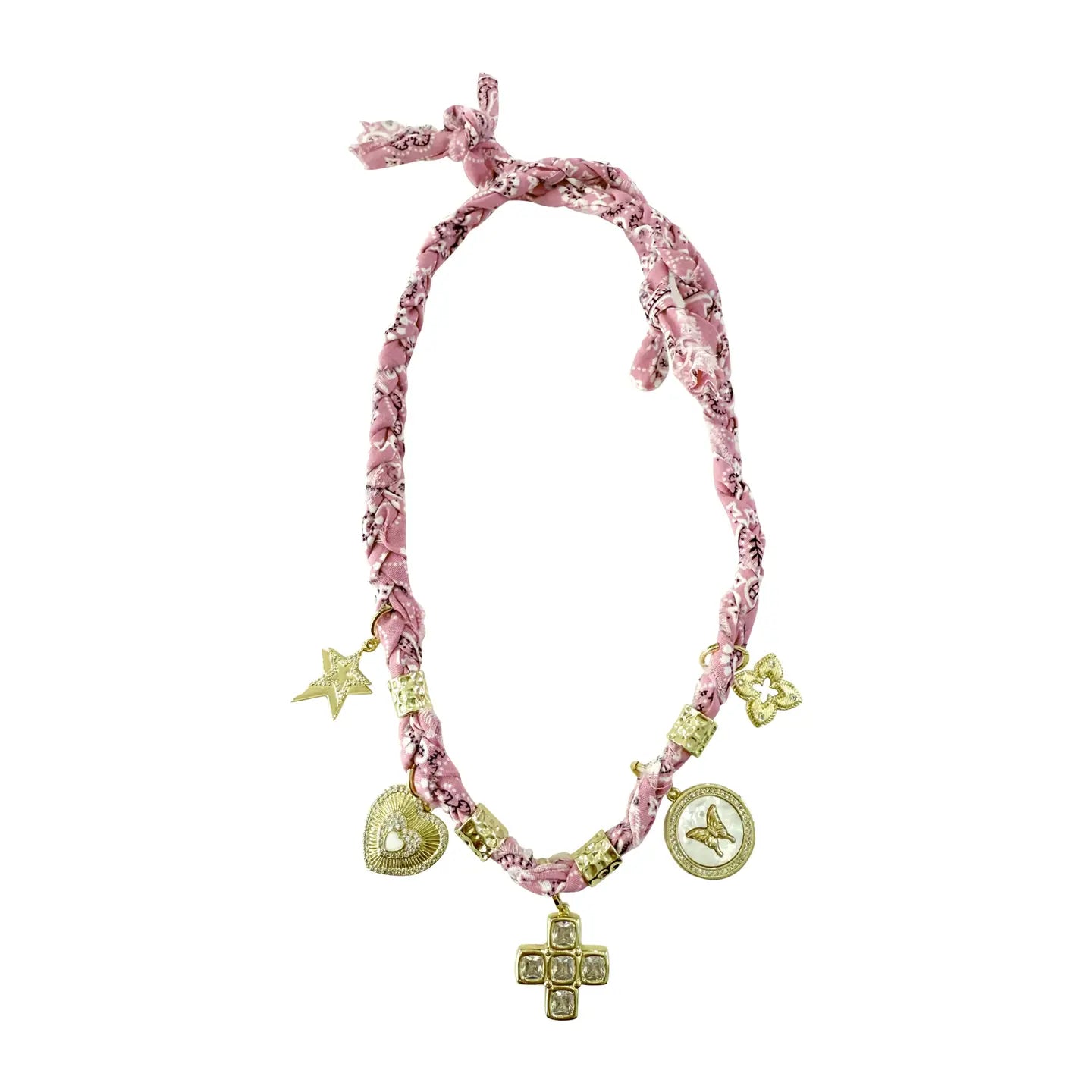 Bandana Multi Charm Necklace