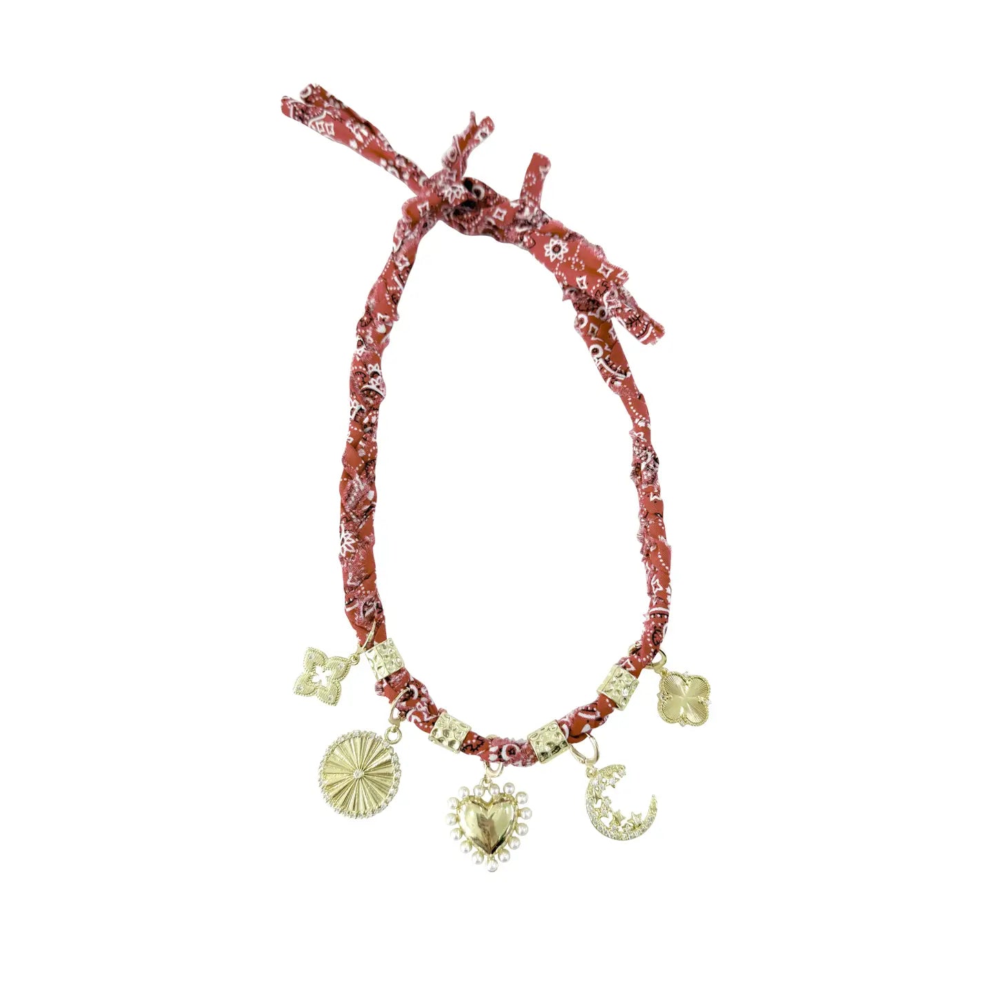 Bandana Multi Charm Necklace