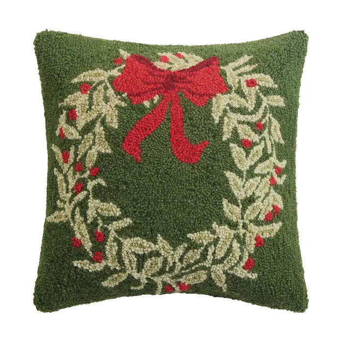 Holiday Wreath Hook Pillow