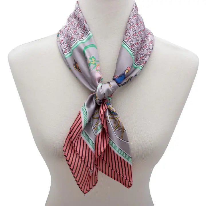 Carriage Print Silk Scarf