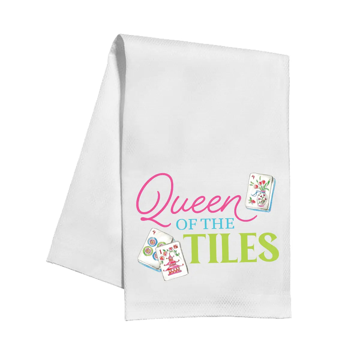 Queen of the Tiles Dish Towel