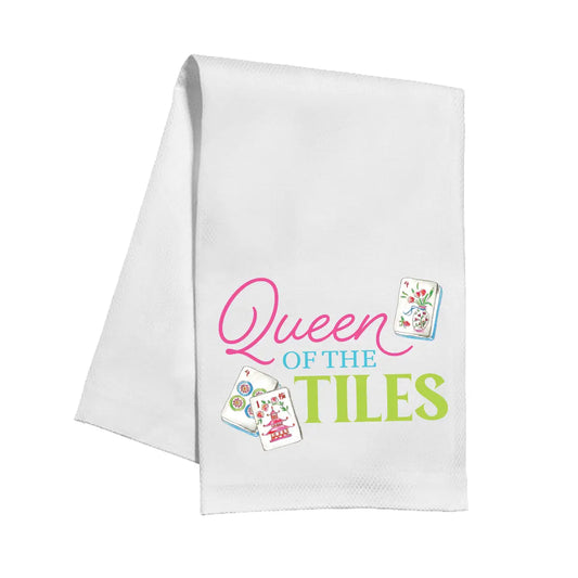 Queen of the Tiles Dish Towel