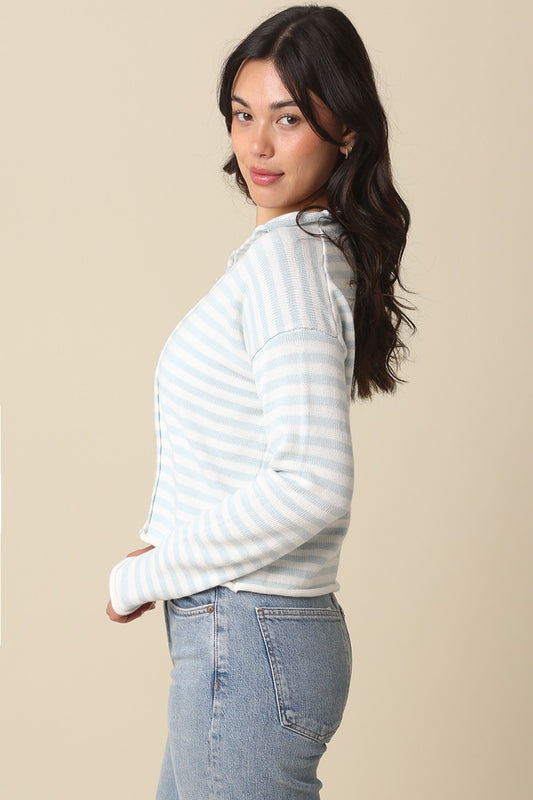 Elina Stripe Cardigan