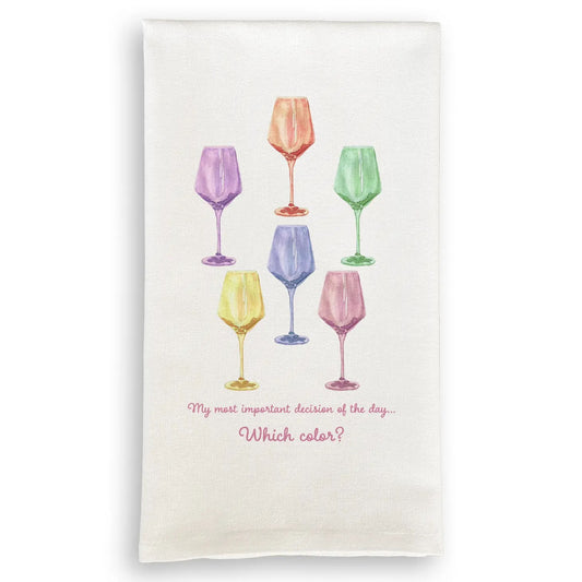 Colorful Glasses Dish Towel