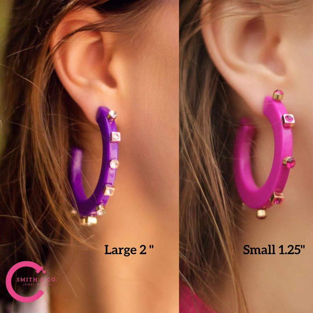 City Girl Hoop- Fuchsia