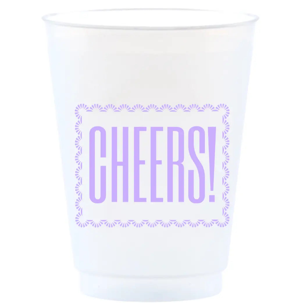 Cheers Lavender Reusable Frost Flex Cups
