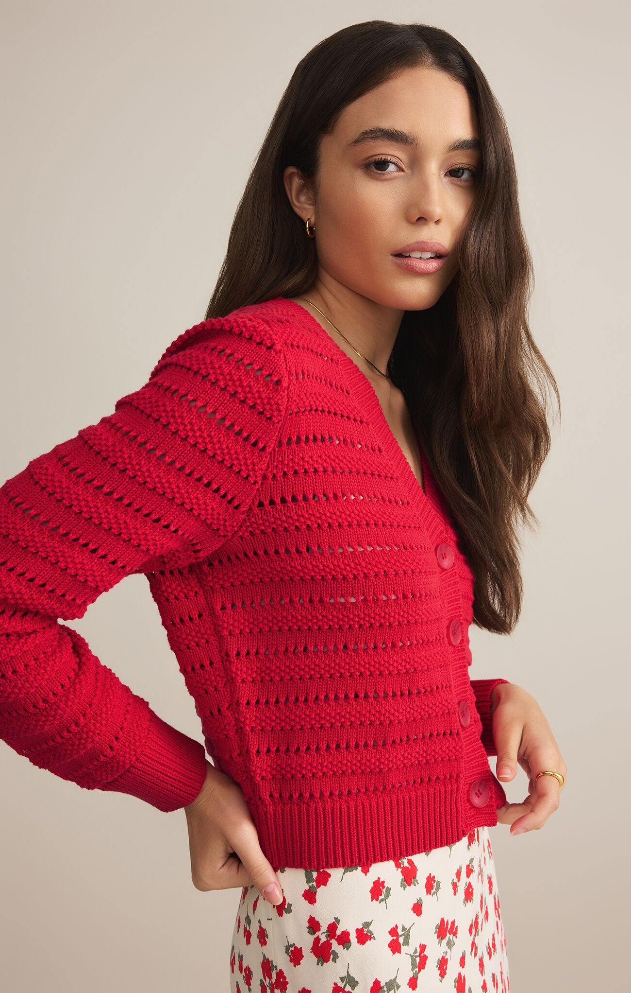 Romance Cardigan |Cherry|