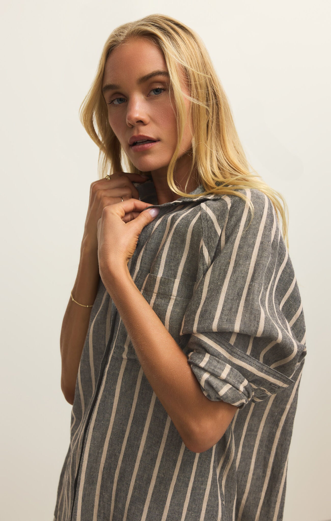 The Perfect Line Top |Black Stripe|