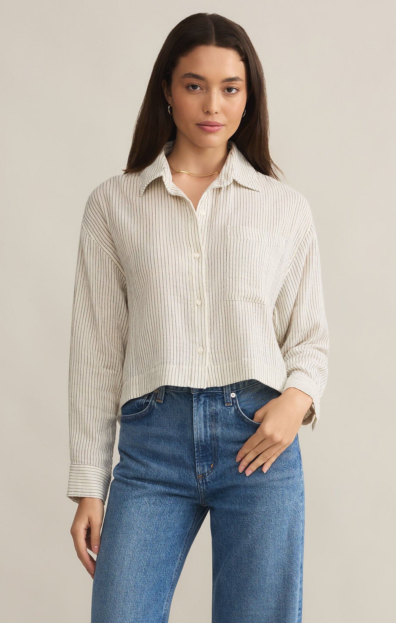 Del Mar Striped Blouse