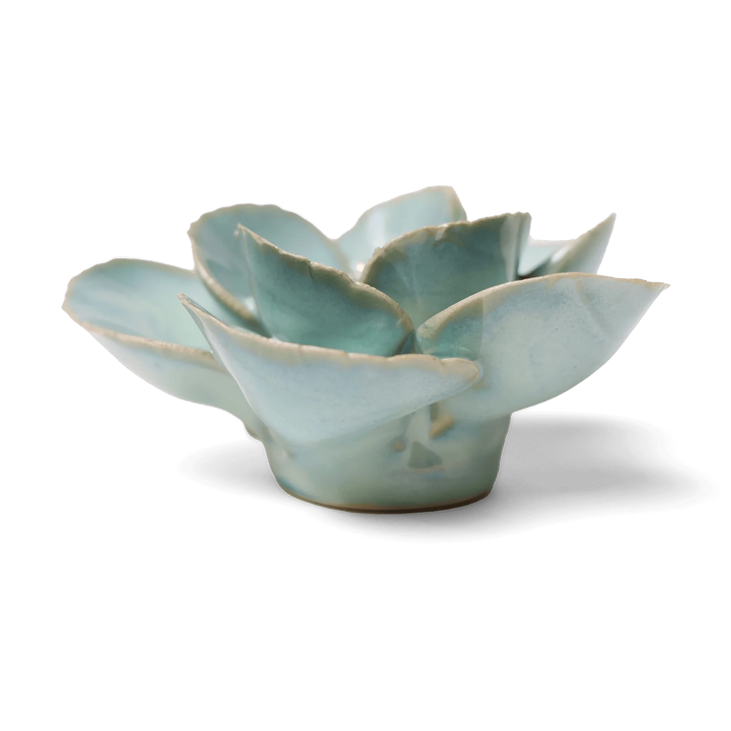 English Garden Ceramic Teal Lotus