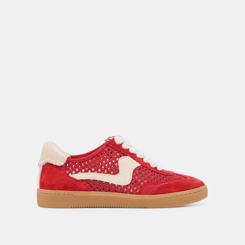 Notice Perforated Sneaker |Cherry|