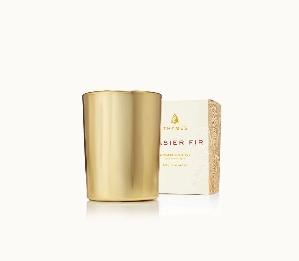 Frasier Fir Votive Candle GLD
