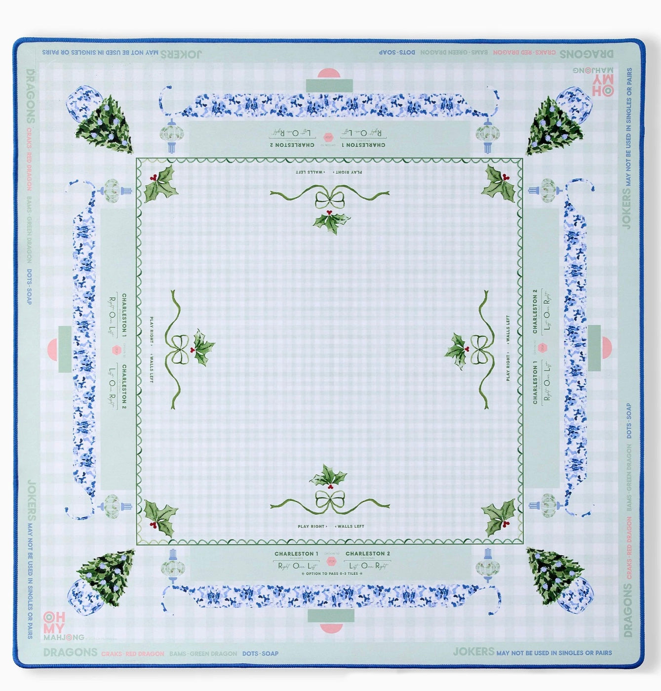Holly Jolly Mahjong Mat