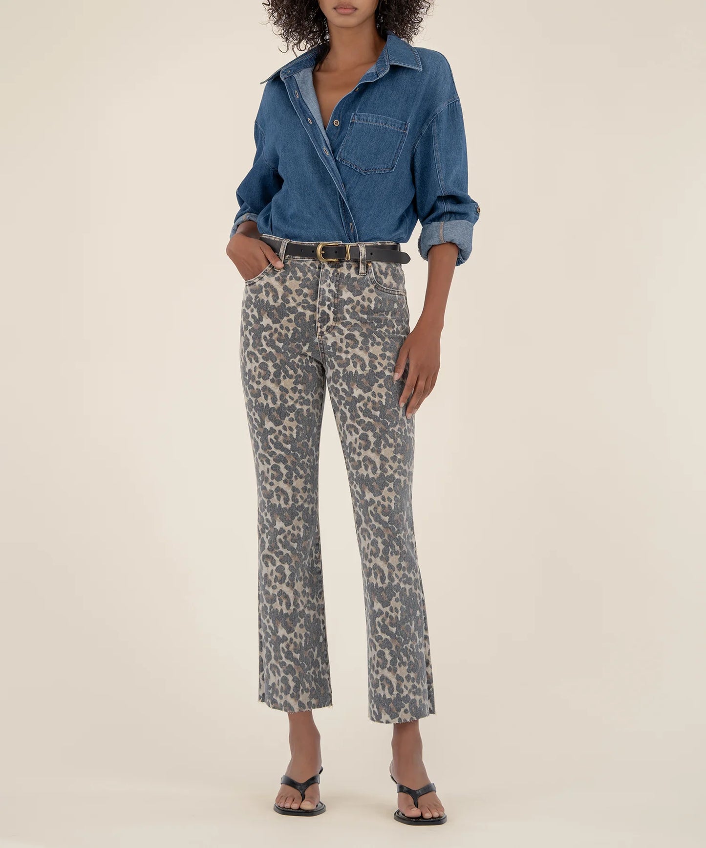 Kelsey Ankle Flare |Leopard|