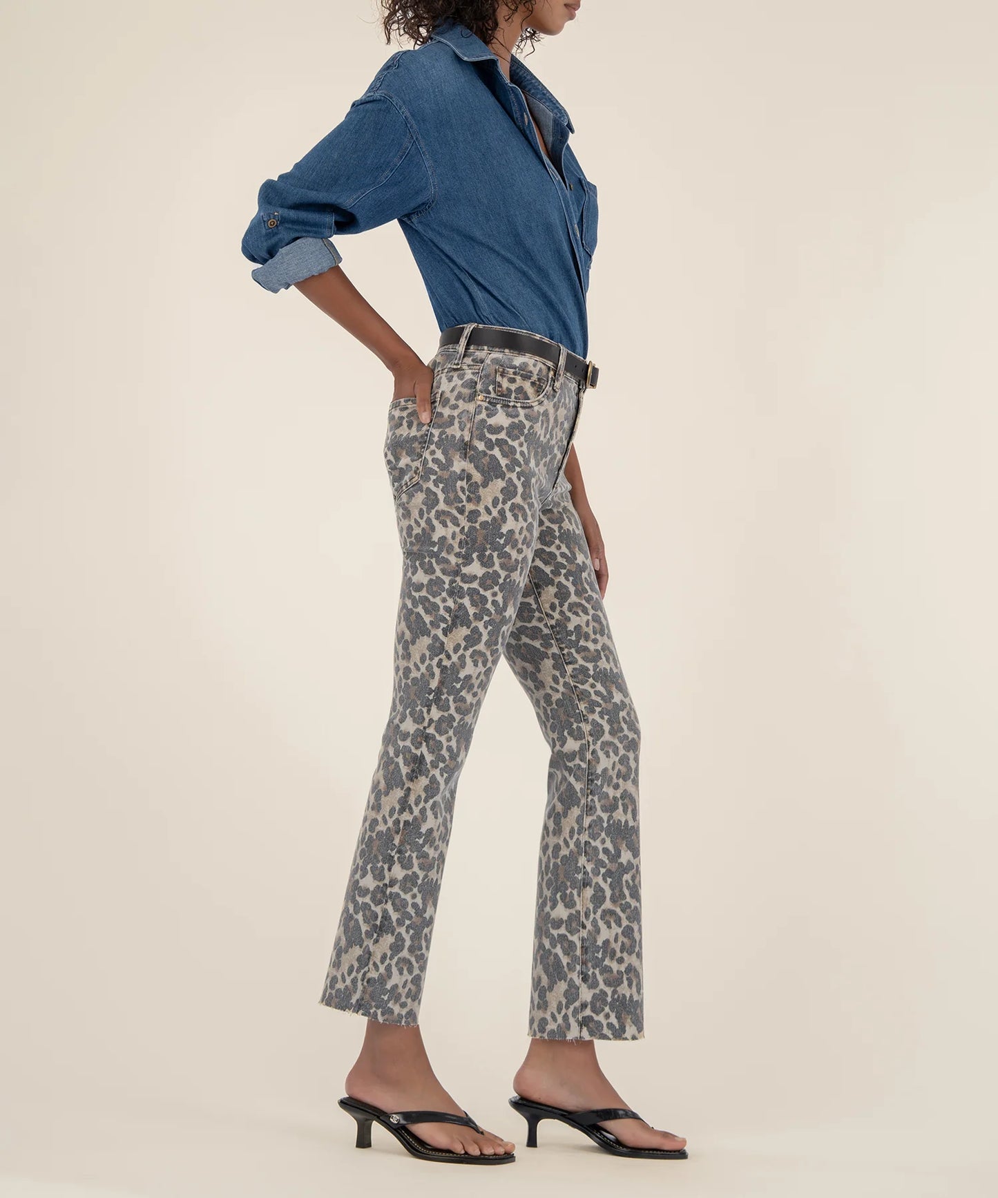 Kelsey Ankle Flare |Leopard|