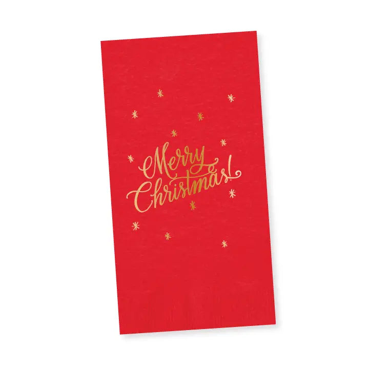 Guest Towel |Merry Christmas Calligraphy|