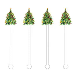 Christmas Tree Acrylic Stir Sticks