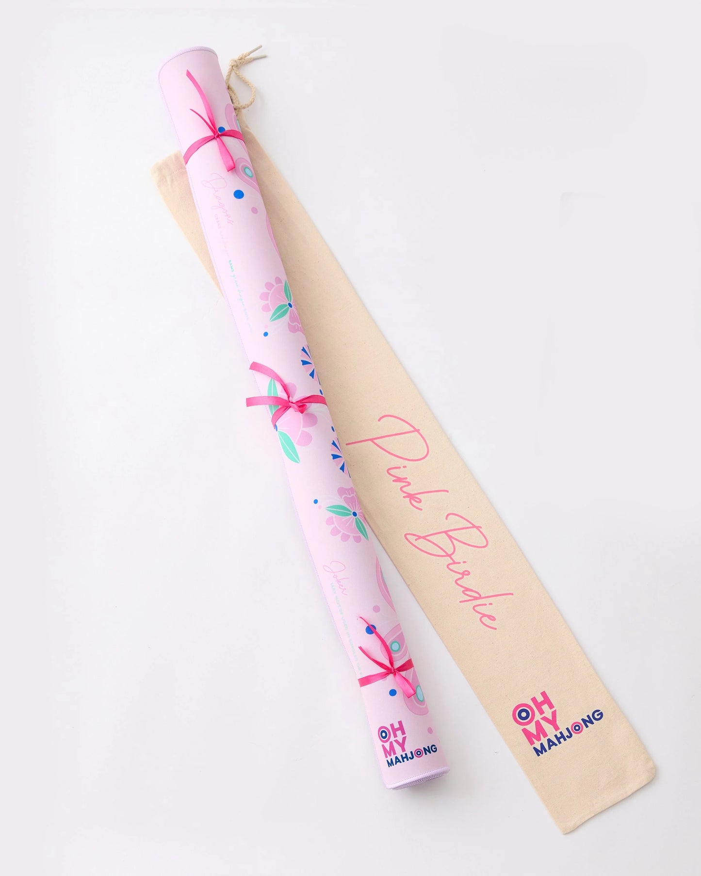 Birdie Pink Mahjong Mat