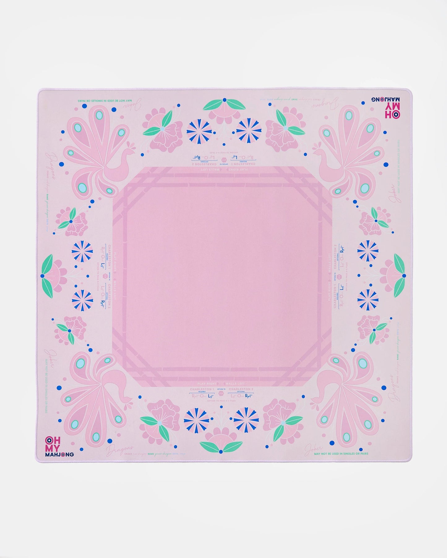 Birdie Pink Mahjong Mat