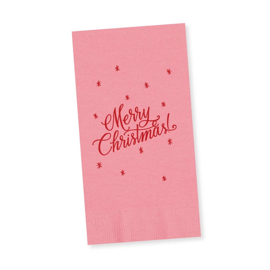 Guest Towel |Merry Christmas Calligraphy|