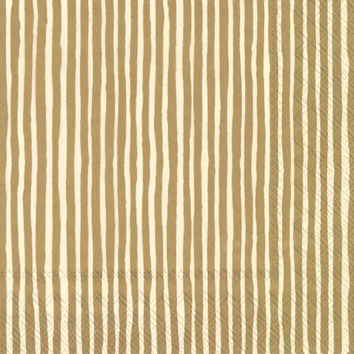 Cocktail Napkin |GLD Stripe|