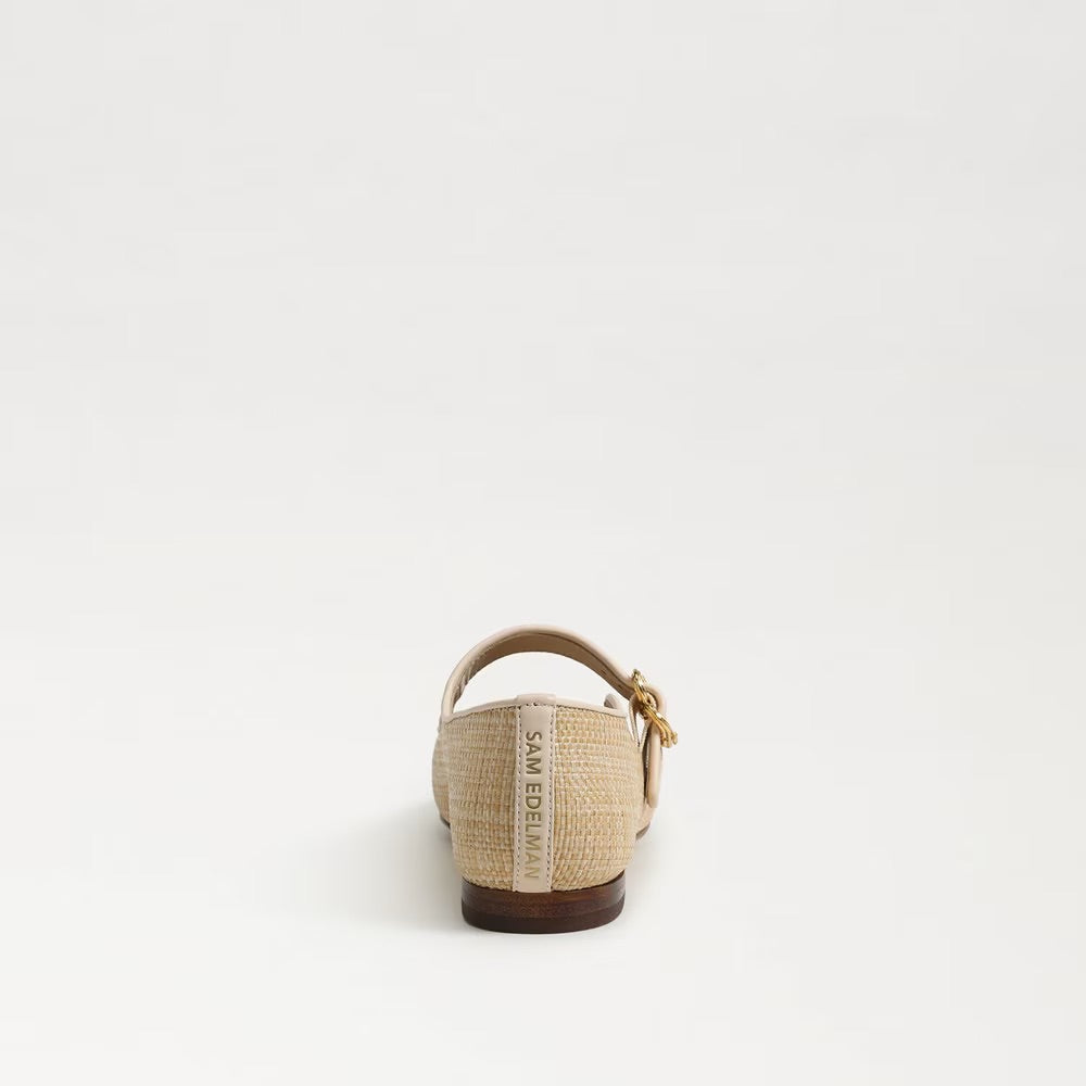 Michaela Mary Jane Flat |Bleached Beechwood|
