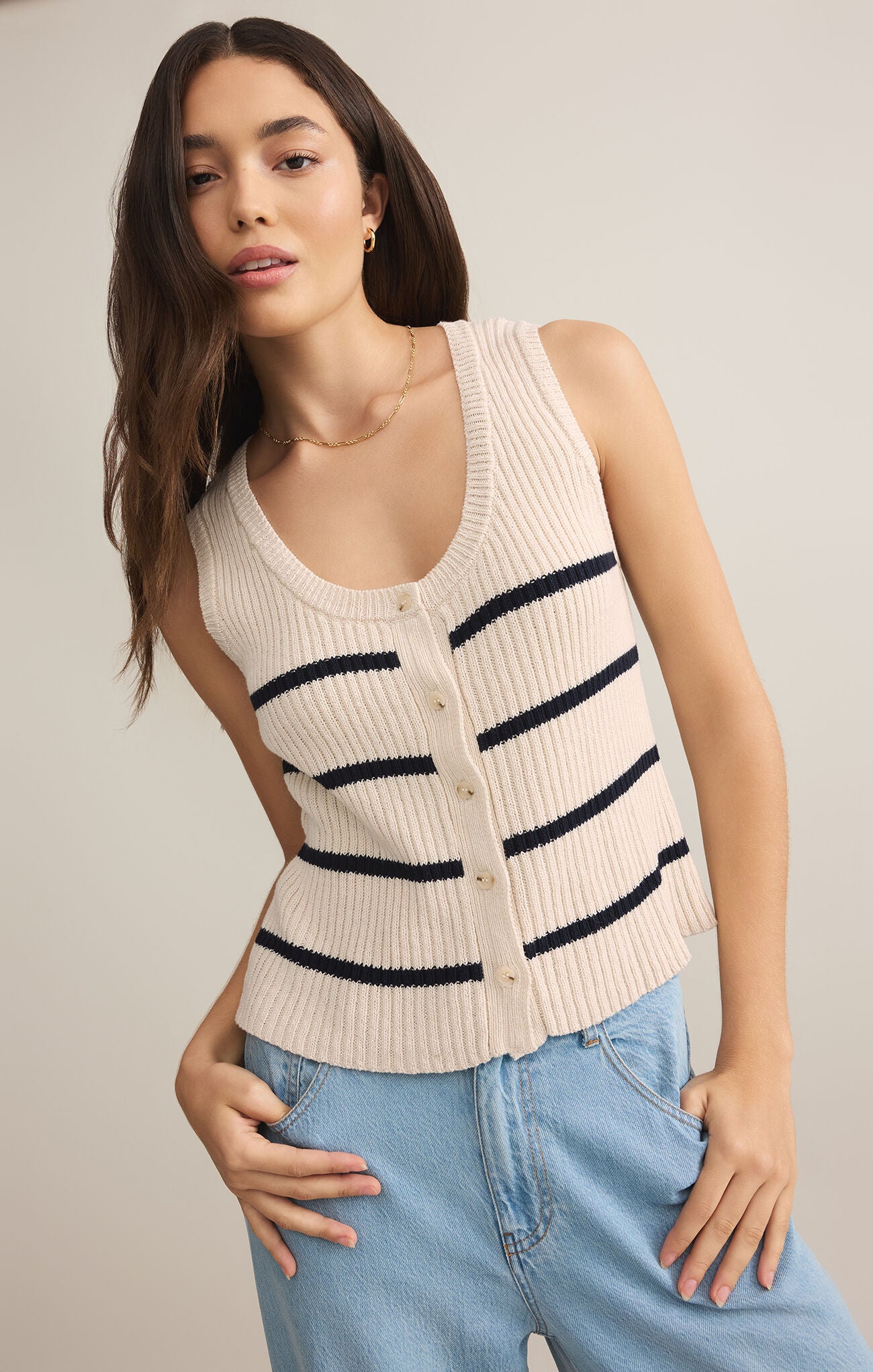 Sycamore Striped Sweater Vest