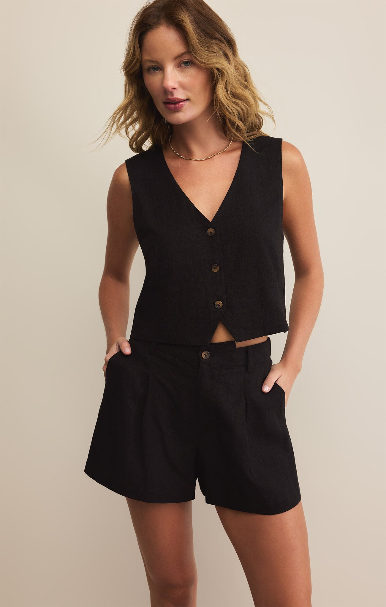 Marta Linen Vest