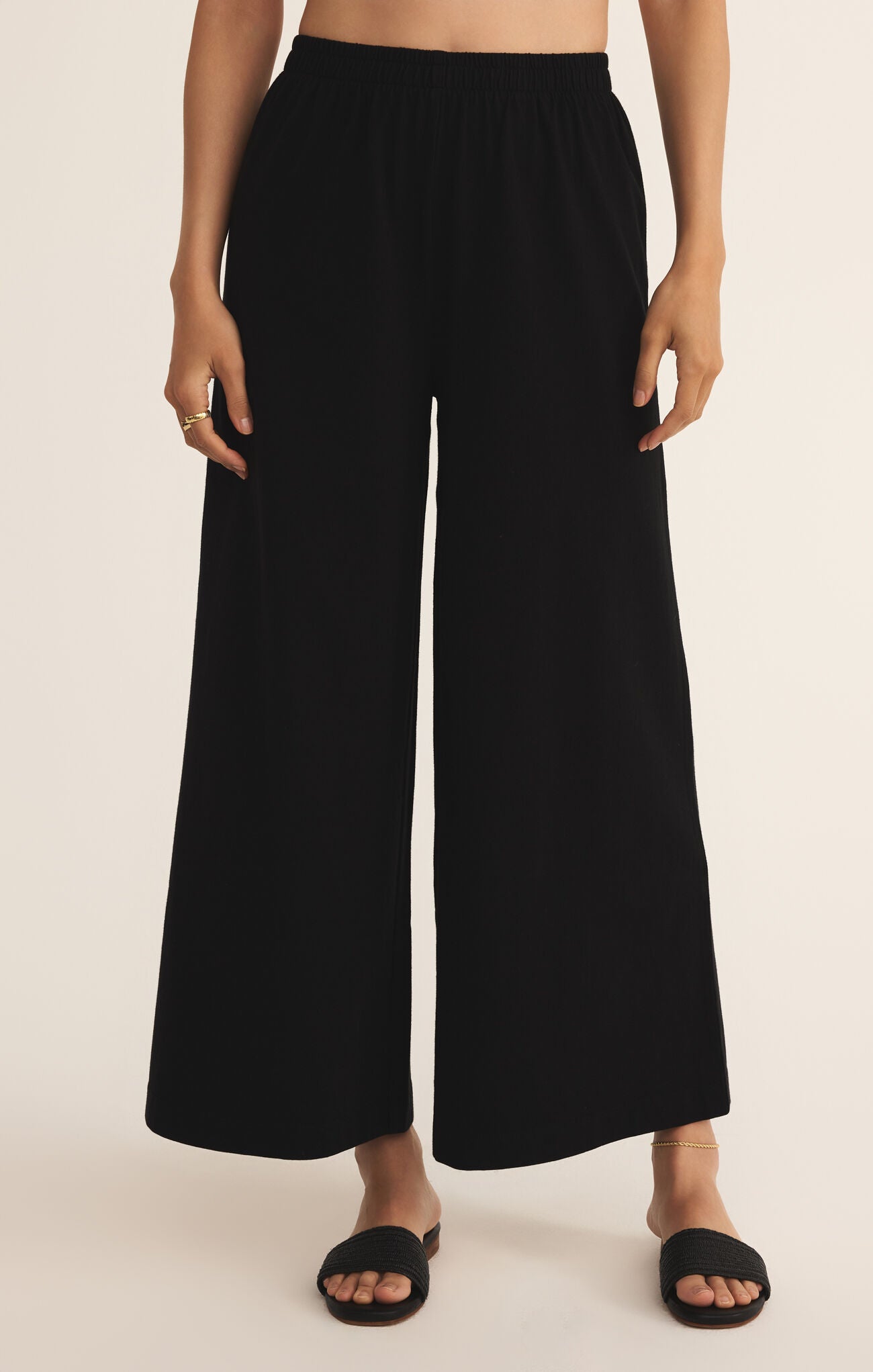 Scout Jersey Flare Pant |True Black|