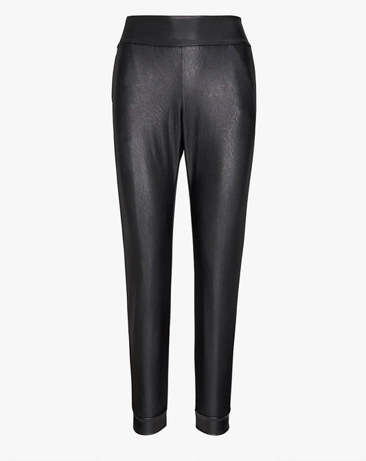 Faux Leather Jogger