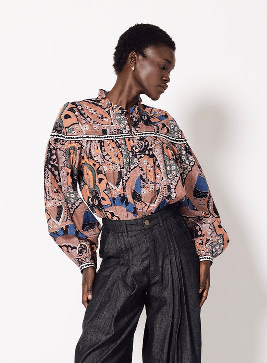 Karla Blouse |Mirage Print|