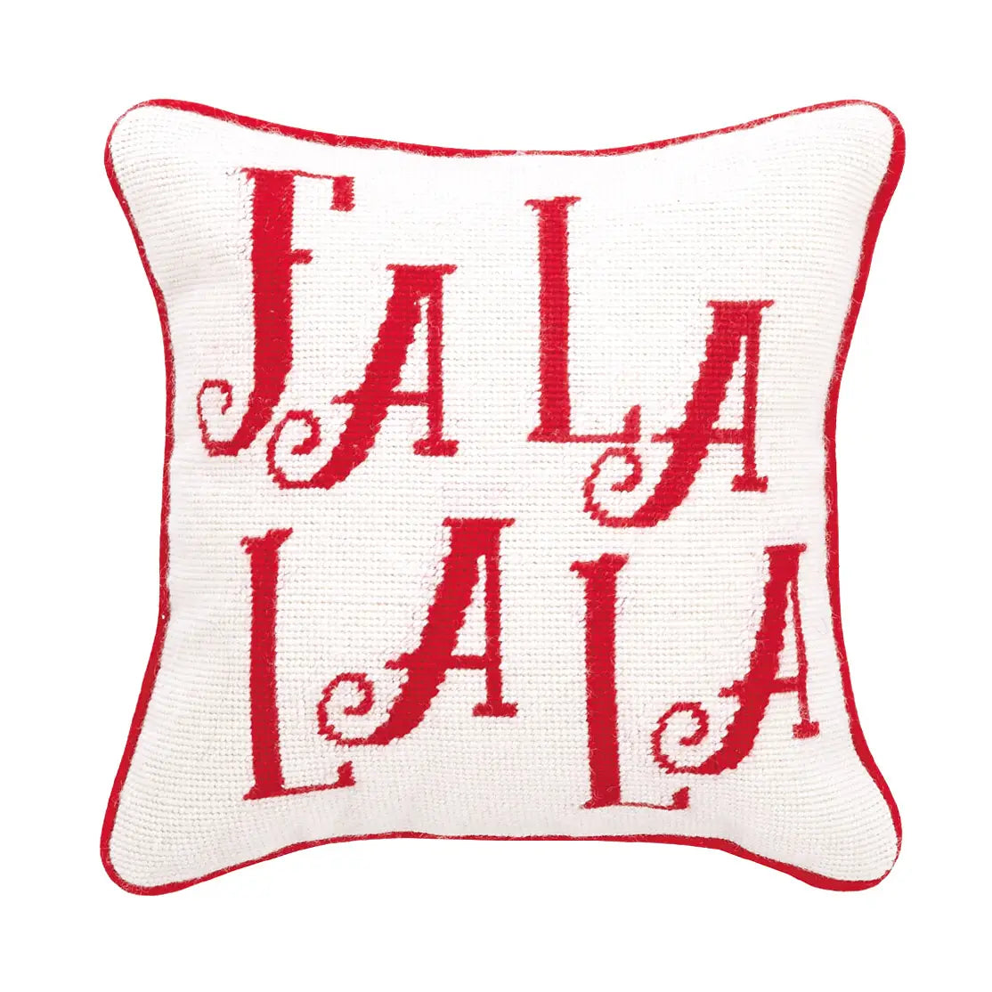 Fa La La Needlepoint Pillow