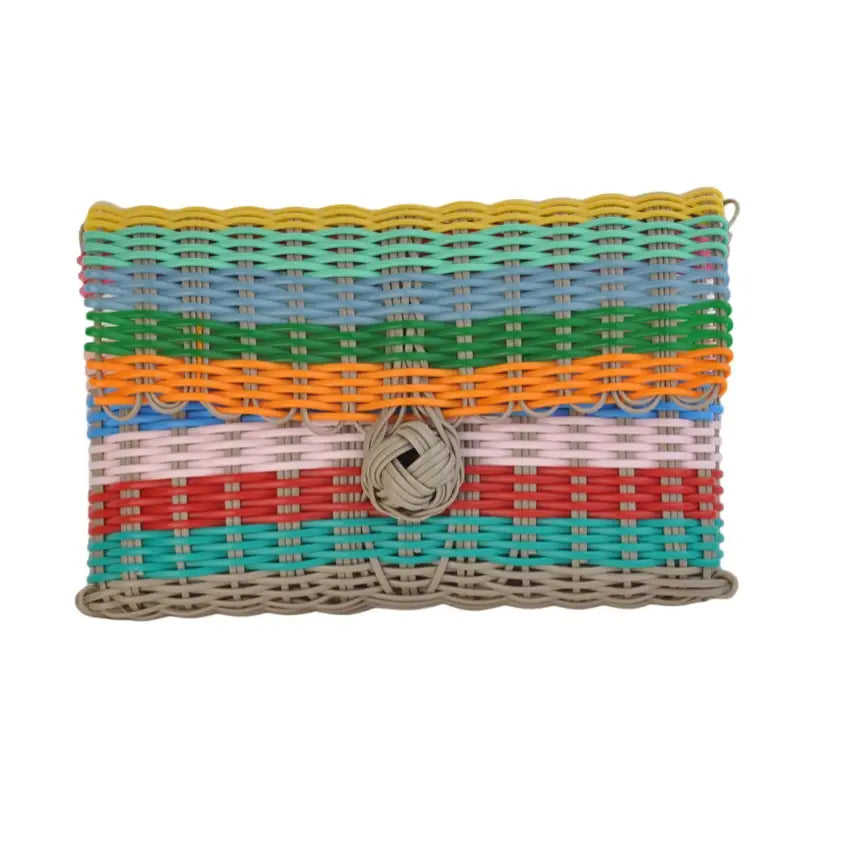 Lilley Clutch |Multi Bright Stripe|