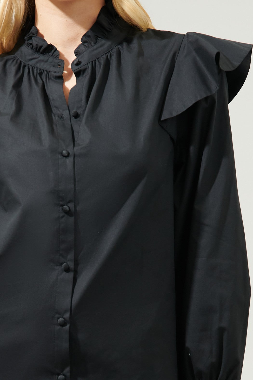 Malbec Button Front Blouse