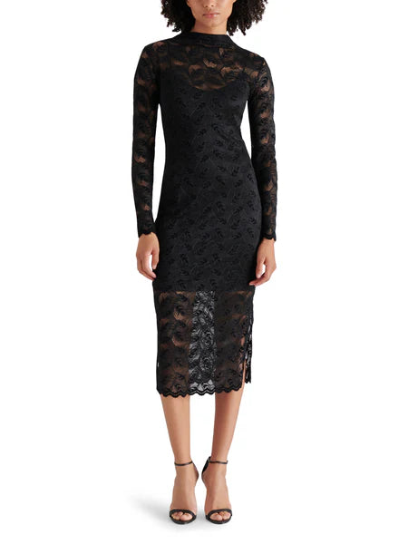 Coven Midi Dress |Black|