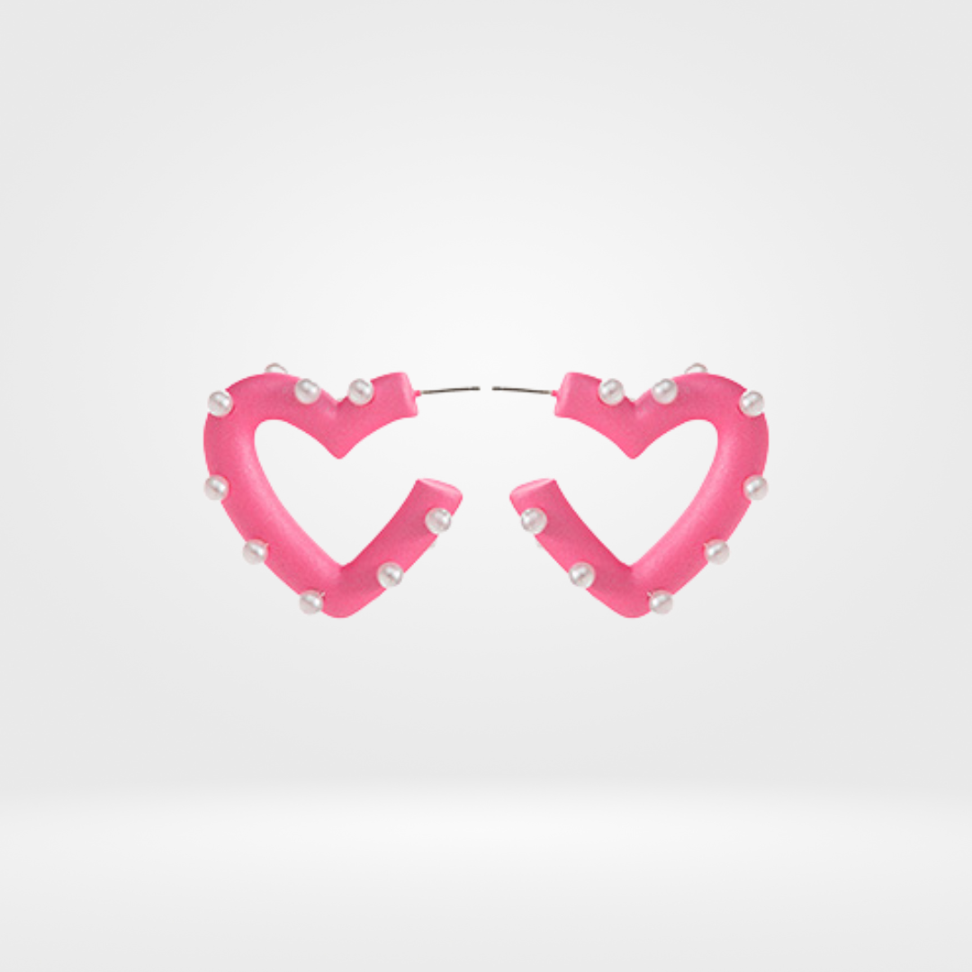 Pearl Heart Earring
