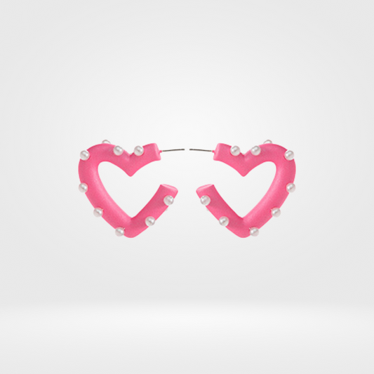 Pearl Heart Earring