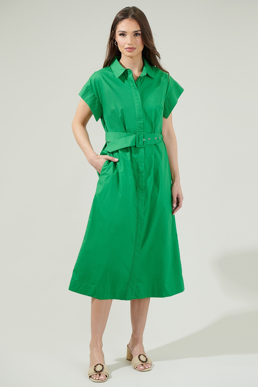 Lorelei Button Down Midi Dress