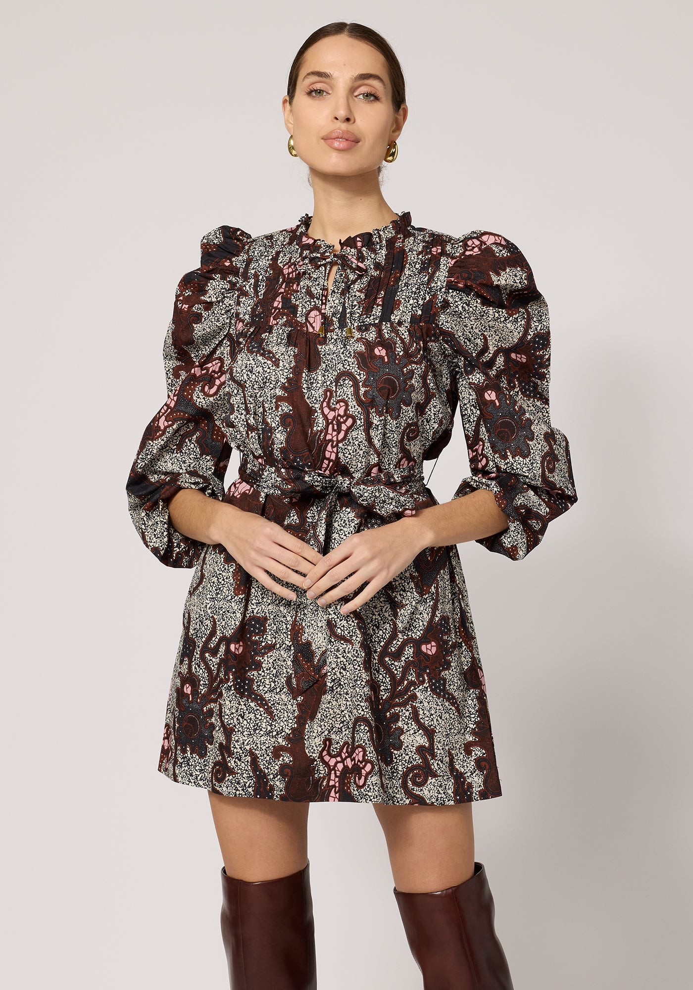 Ivana Mini Dress |Castello Print|