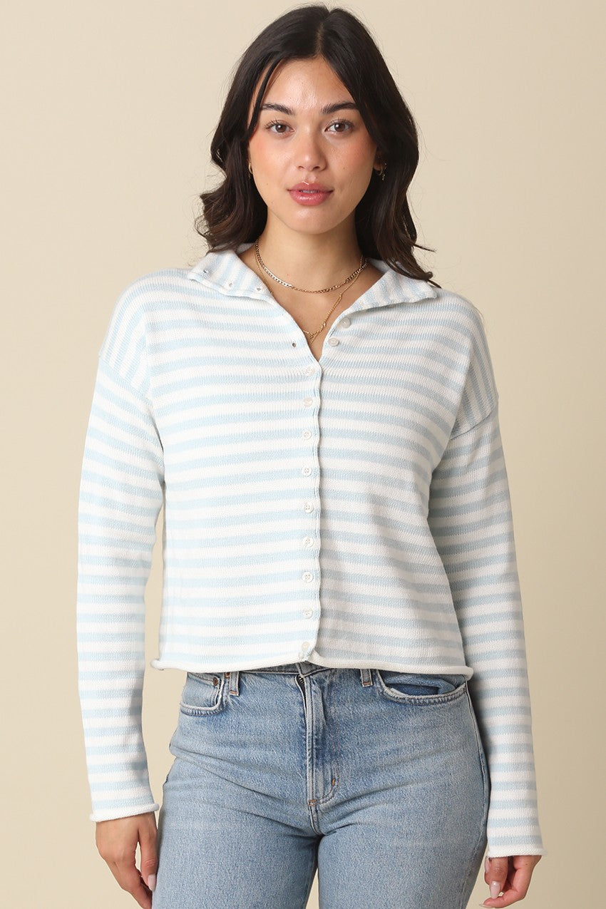 Elina Stripe Cardigan