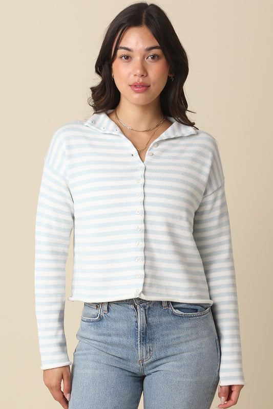 Elina Stripe Cardigan