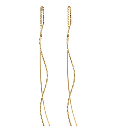 Textured Threader Earring