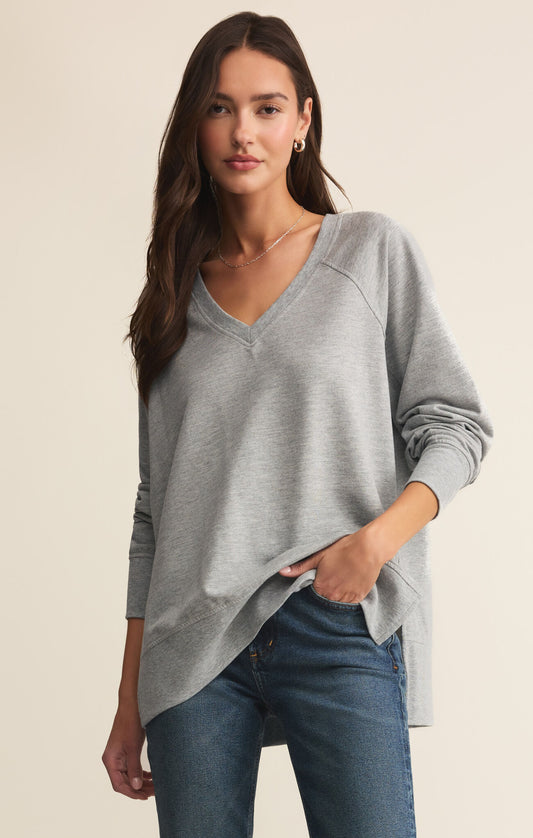 Modern Weekender V-neck |Classic Heather|