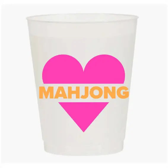 "Heart Mahjong" Shatterproof Cups