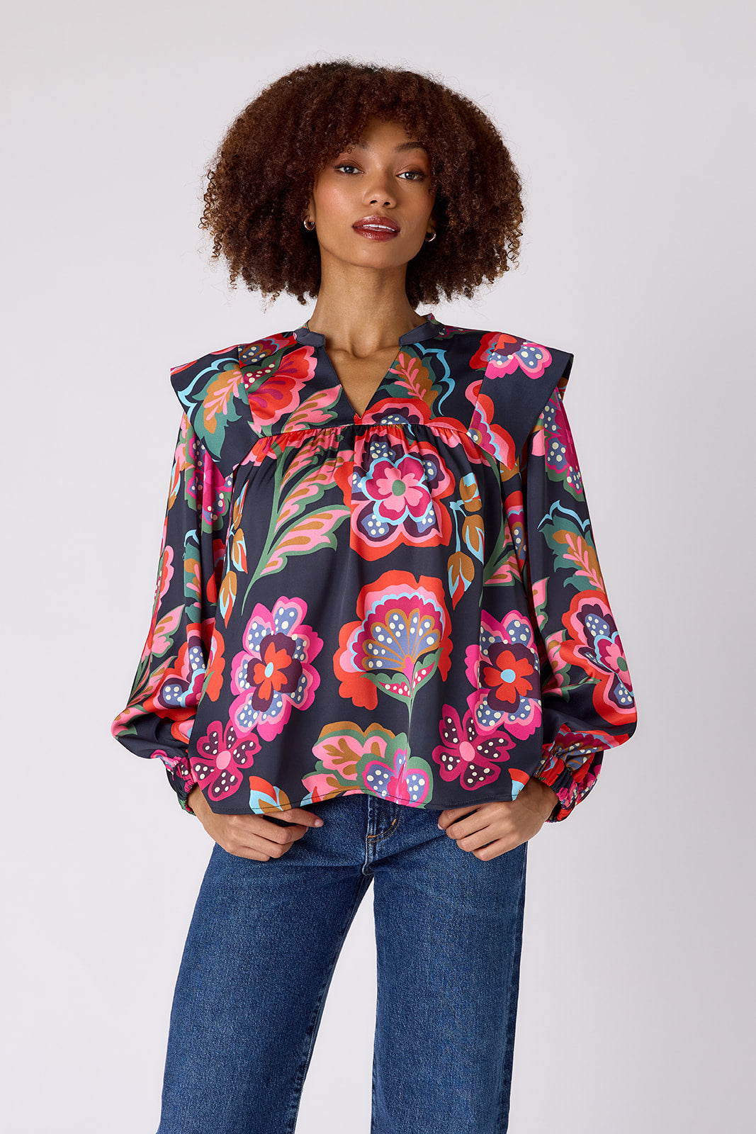 Gaines Top |Cosmic Floral|