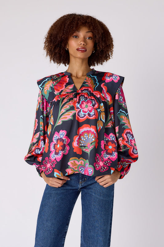 Gaines Top |Cosmic Floral|