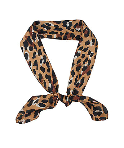 Silky Leopard Scarf