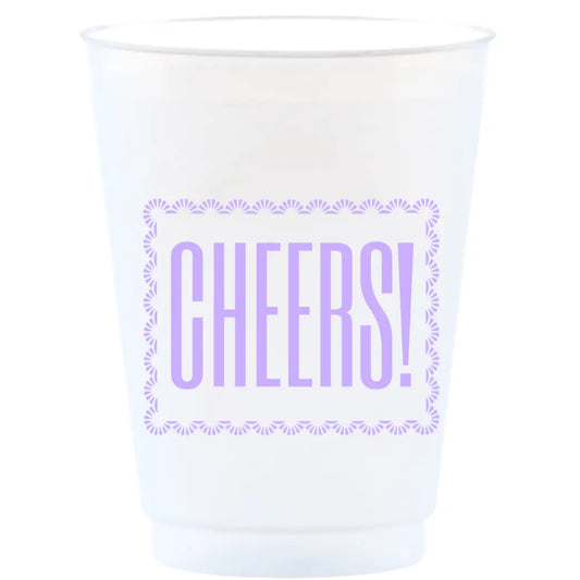 Cheers Lavender Reusable Frost Flex Cups