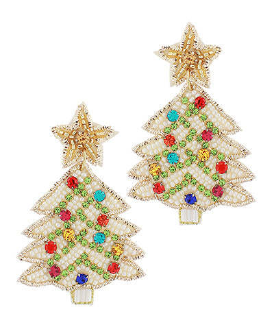 Christmas Beaded Earring