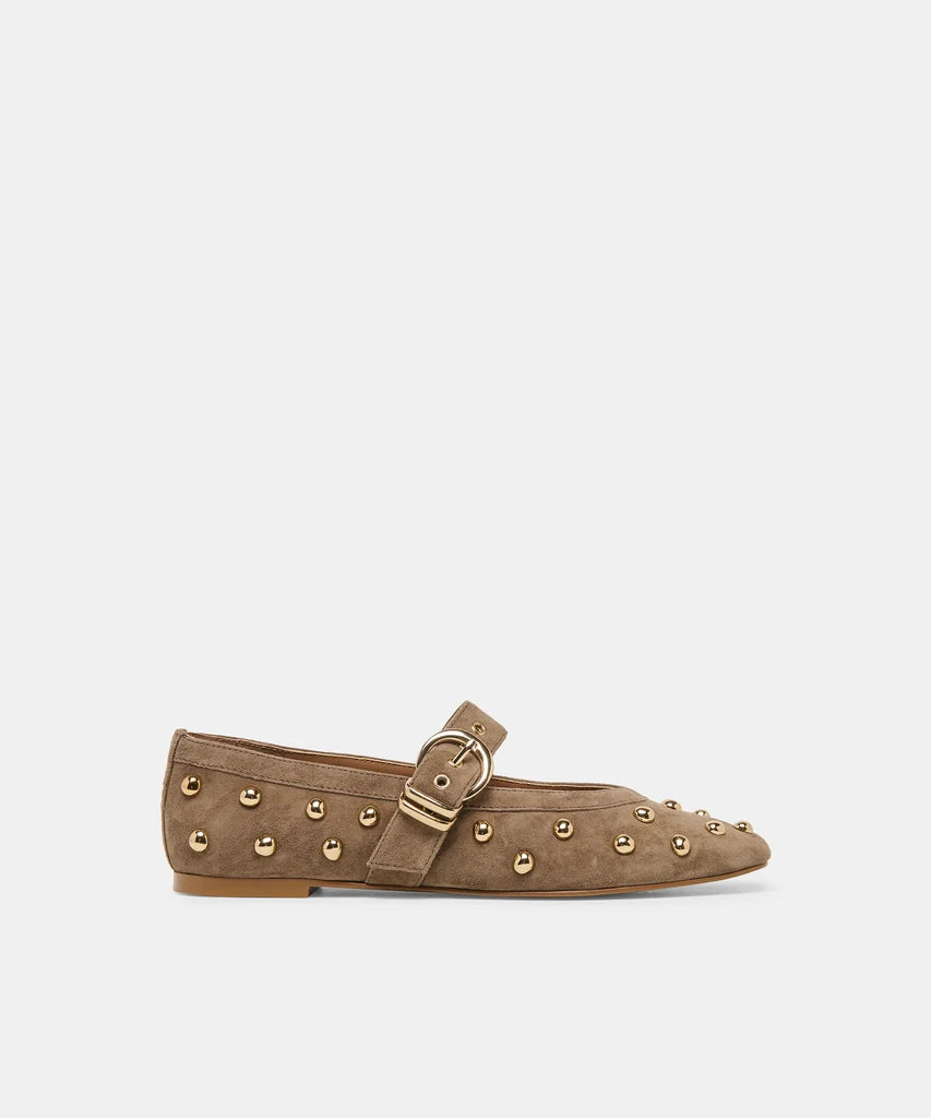 Mikel Stud Flat Olive